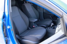 Blue Hyundai Solaris 2021 салон спереди
